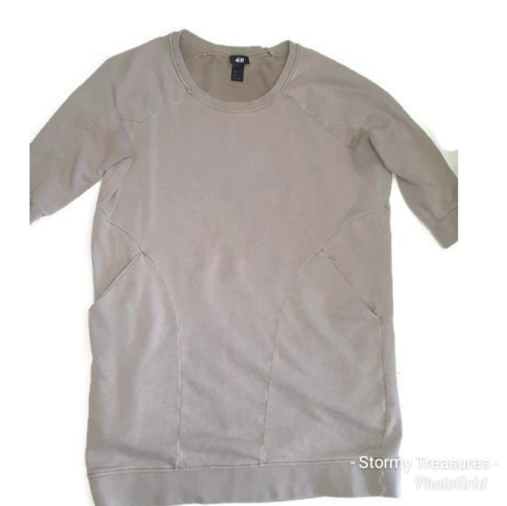 H&M Sweatshirt Dress with Pockets Size Small